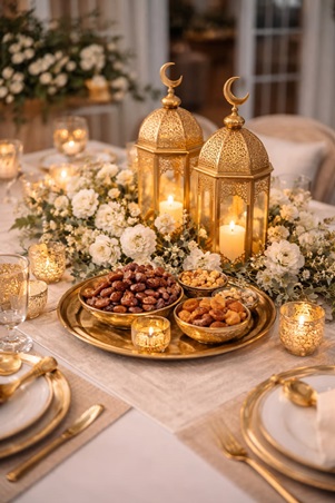 استوحي أفكار لديكورات مائدة رمضان.. لاستقبال فخم لضيوفك