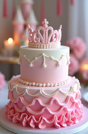 استوحي تصميما رقيقا لكعكة عيد ميلاد طفلتك