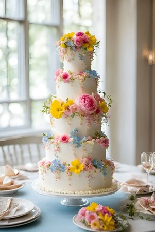 شاهدي أجمل كعكات الزفاف لموسم ربيع 2026