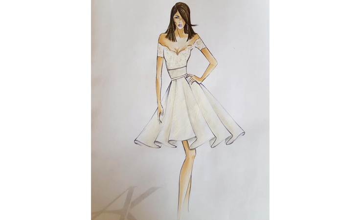 أنطوان القارح لنواعم: هذا هو فستان فرح وفاء الكيلاني!