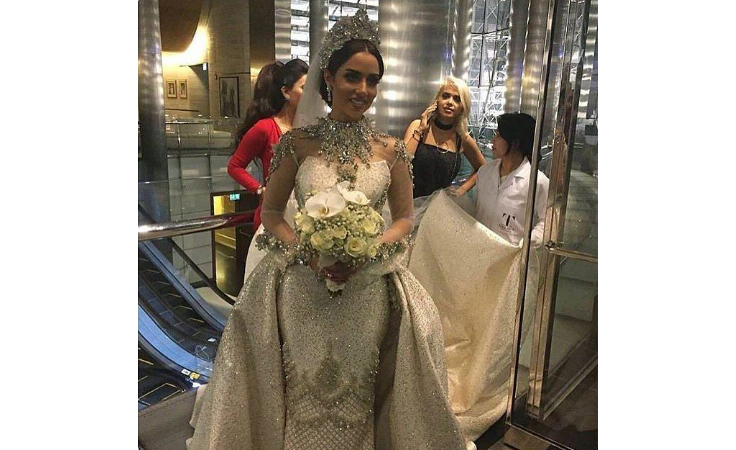 زفاف بلقيس فتحي في دبي.. ليلة من ليالي ألف ليلة وليلة