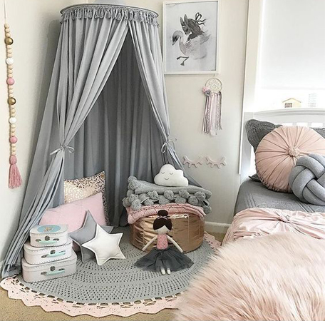 درجات الرمادي لغرفة أطفال أنيقة وفريدة نواعم