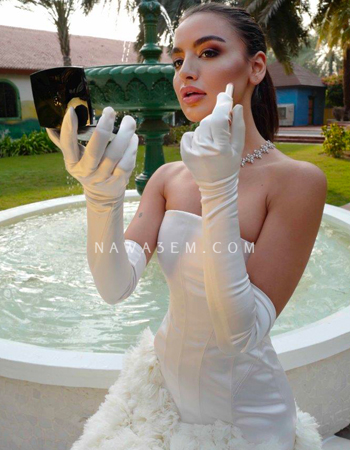 بالصور الحصرية، رانيا فواز عروس بمكياج حالم