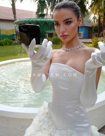 بالصور الحصرية، رانيا فواز عروس بمكياج حالم