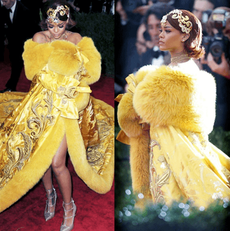 هكذا سخر رواد الإنستغرام من فستان ريهانا في حفل الـ Met Gala