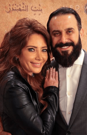 سلافة معمار وطليقها يحتفلان معاً