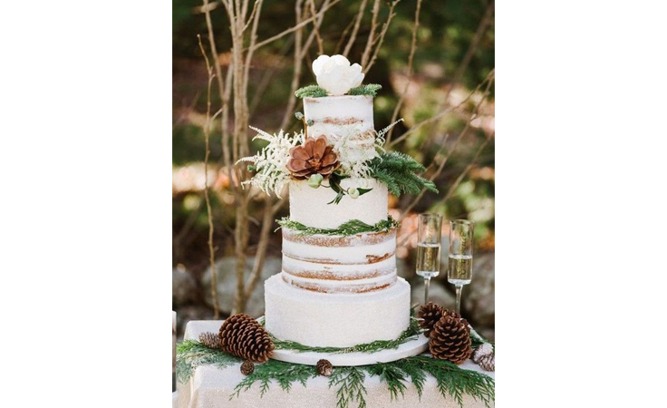 استوحي كعكة زفاف متميّزة لفرحك الشتوي