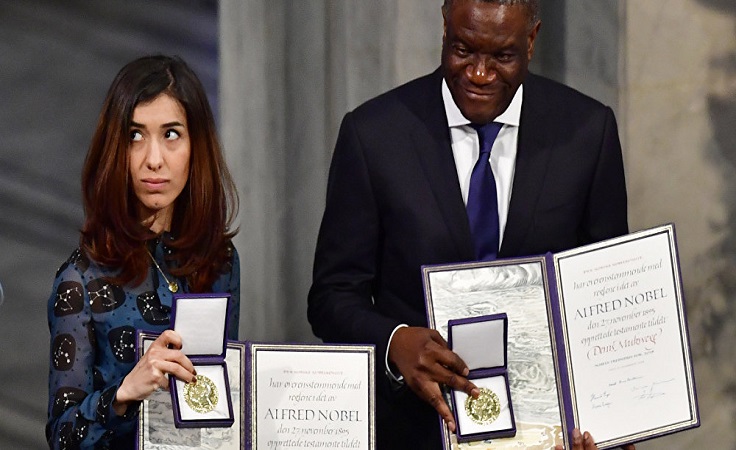 أميرة النرويج تبكي في حفل توزيع جائزة نوبل للسلام