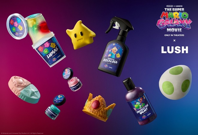 Lush  تطلق مجموعة مستوحاة من عالم  Super Mario Galaxy
