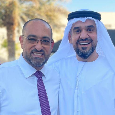 أول صورة للفنان حسين الجسمي من حفل زفافه والشيخ عبدالله بن زايد في مقدمة الحضور