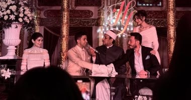 صور عقد قران ليلى أحمد زاهر وهشام جمال