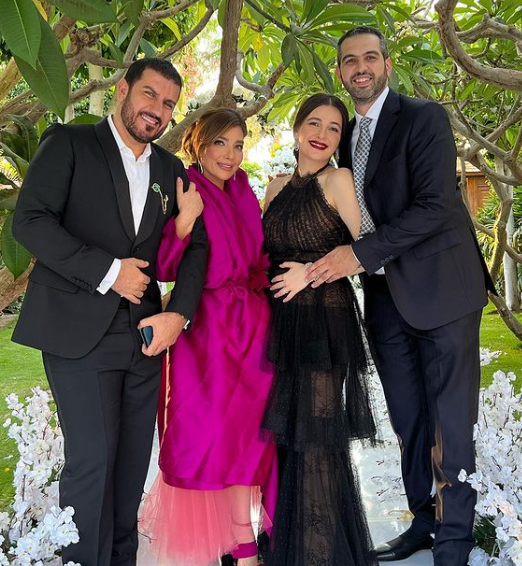 الصور الأولى من عقد قران وحفل زفاف أنس نصري شقيق أصالة