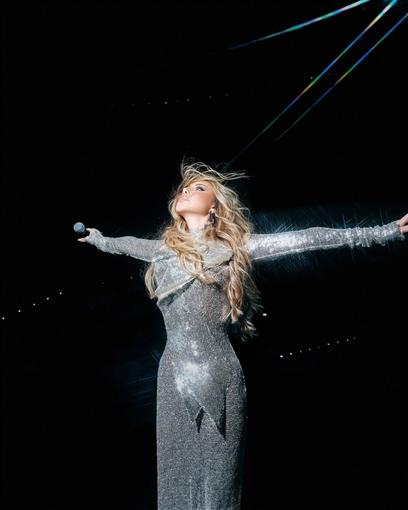 نجوى كرم تسقط أرضاً على المسرح في هولندا