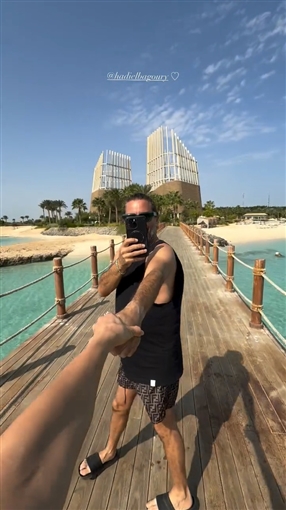 رومانسية بين هايدي خالد وهادي الباجوري... الصور الأولى من شهر العسل