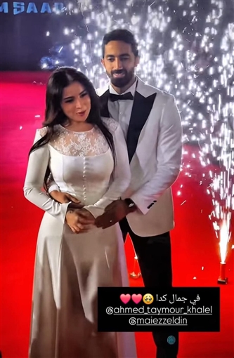 بالزغاريد... أول ظهور رسمي لـ مي عز الدين وزوجها أحمد تيمور في حفل خاص بالموضة