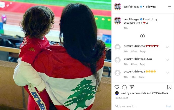 فابريغاس يُدعم زوجته دانييلا سمعان بعد اشتباكات بيروت