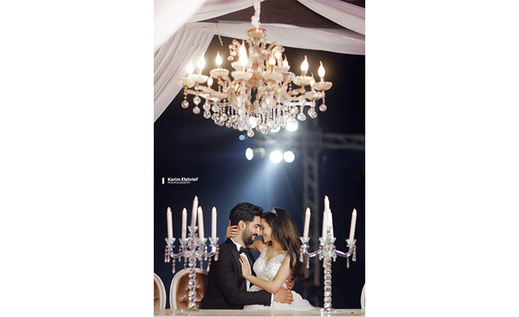 10 صور تظهر جلسة تصوير كارمن سليمان المميزة اثناء حفل زفافها