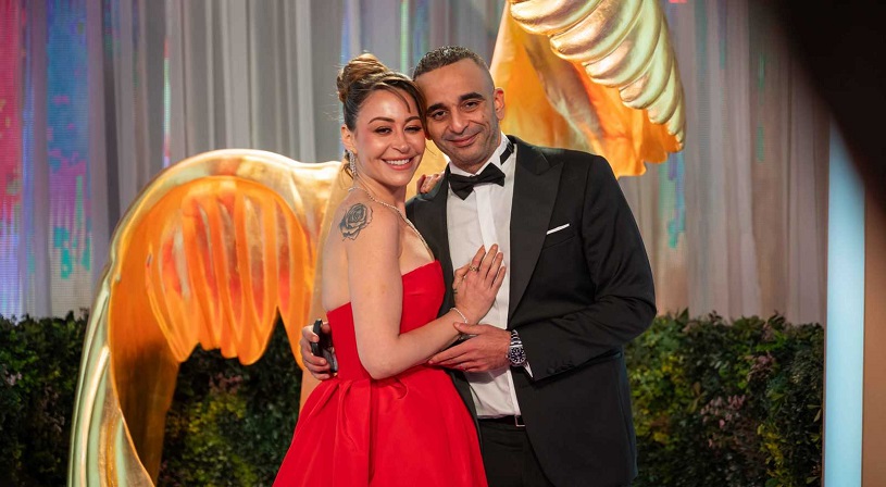 منة شلبي وزوجها أحمد الجنايني في أول ظهور رسمي لهما بـ Joy Awards 2026