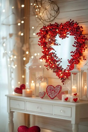 ديكورات تضفي لمسات رومانسية على منزلكِ في عيد الحب