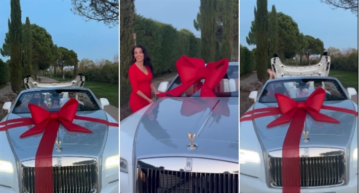 جورجينا رودريجيز تُهدي كريستيانو رونالدو سيارة وهذا سعرها
