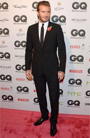 ديفيد بيكهام الرجل الأكثر أناقة لهذا العام 