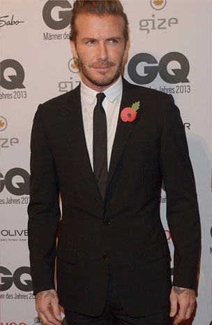 ديفيد بيكهام الرجل الأكثر أناقة لهذا العام 