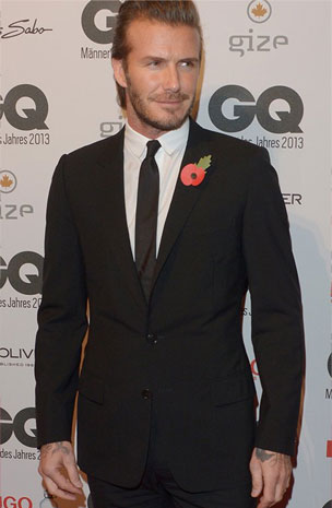 ديفيد بيكهام الرجل الأكثر أناقة لهذا العام 