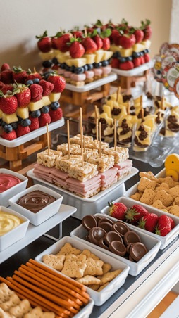 استوحي أصناف طعام سهلة التناول لعيد ميلاد طفلك