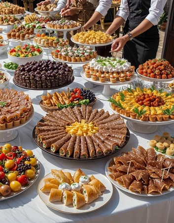 استوحي أفكارا لبوفيه المقبلات والوجبات الخفيفة في حفل زفافك