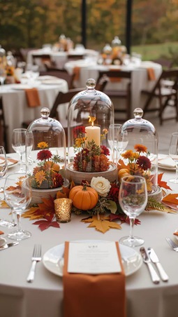 أفكار أنيقة لحفل زفافك الخريفي