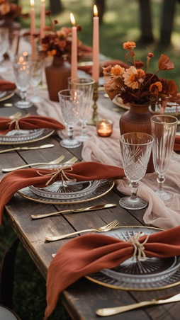 أفكار أنيقة لحفل زفافك الخريفي