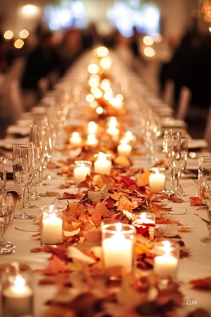 أفكار أنيقة لحفل زفافك الخريفي