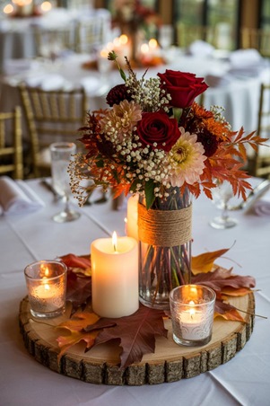 أفكار أنيقة لحفل زفافك الخريفي