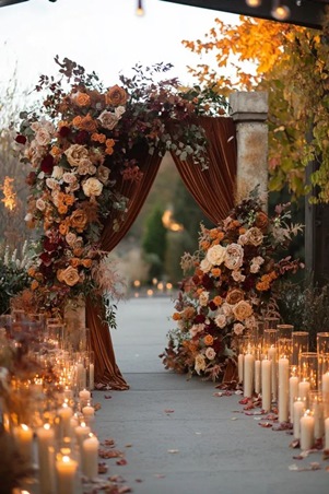 أفكار أنيقة لحفل زفافك الخريفي