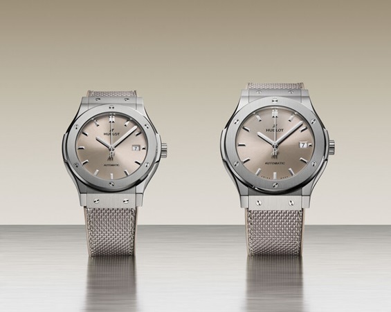 أناقة الرمادي والبنّي نقطة قوة في ساعات CLASSIC FUSION ESSENTIAL الجديدة من Hublot