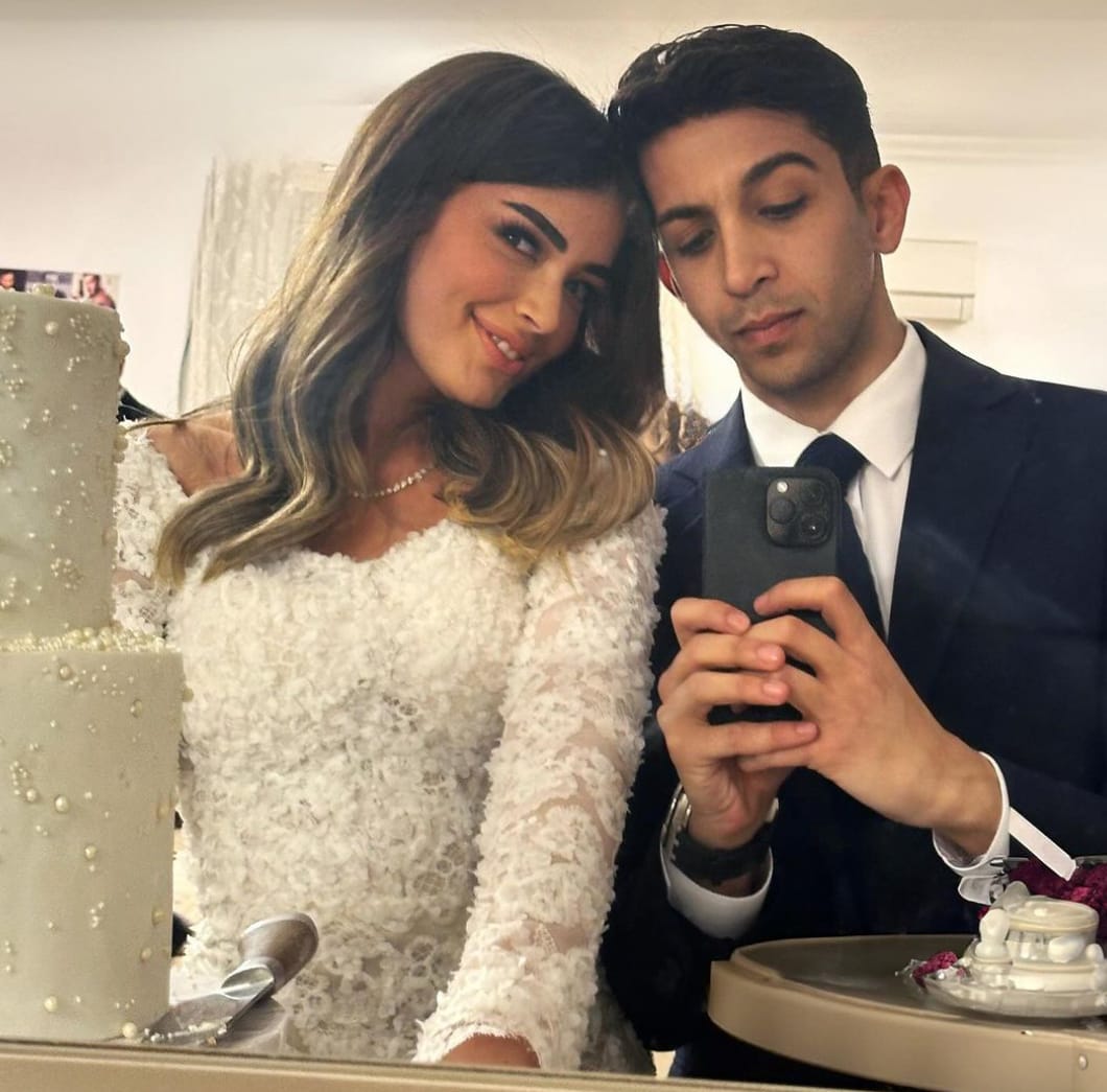 الصور الأولى من خطوبة ليلى أحمد زاهر وهشام جمال