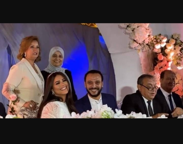 عقد قران أحمد خالد صالح وهنادي مهنى