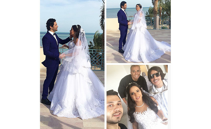 ايمي سمير غانم تكسر تقاليد العروس في زفافها...ونواعم تكشف التفاصيل؟