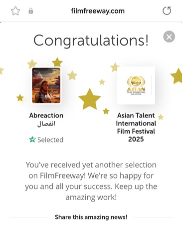 آنجيلا مراد تحصل على جائزة الأفضل بقصة حب خيالية