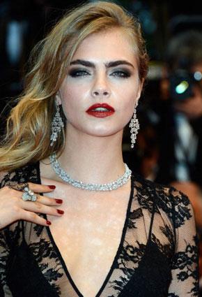 الآي لاينر العريض وأحمر الشفاه القويّ يجمعان نجمات Cannes 