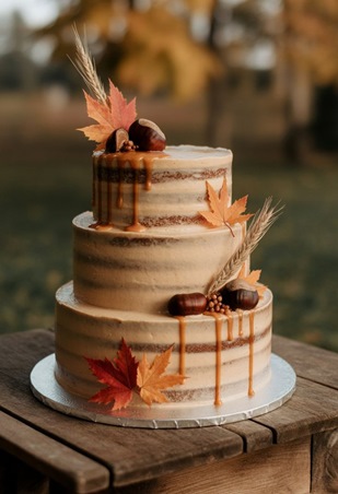 الكعكة على طراز البوهو مثالية لحفل زفافك الخريفي