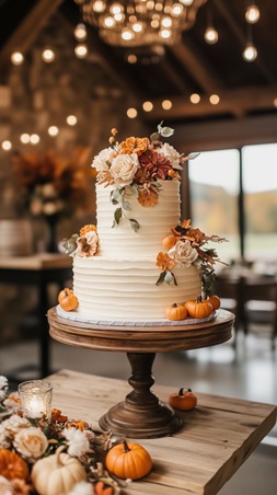 الكعكة على طراز البوهو مثالية لحفل زفافك الخريفي