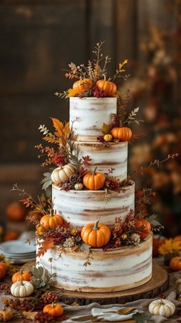 الكعكة على طراز البوهو مثالية لحفل زفافك الخريفي