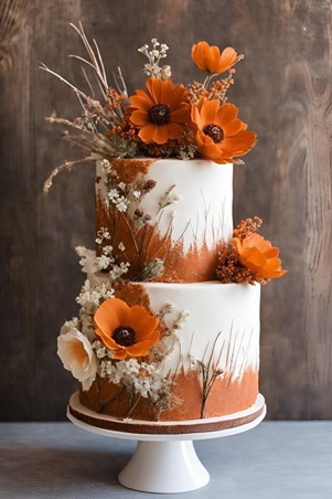 الكعكة على طراز البوهو مثالية لحفل زفافك الخريفي