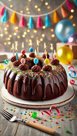 الشوكولا اختيار مثالي لكعكة عيد ميلاد طفلك في الخريف