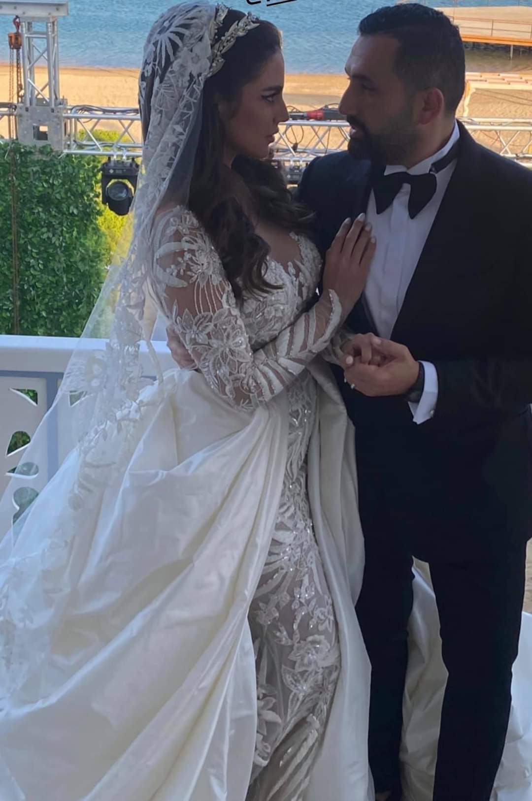 حفل زفاف درة زروق وهاني سعد في الجونة نواعم
