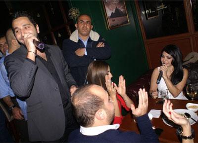 هيفا لبّت دعوة وسام بريدي... في سهرة Karaoke