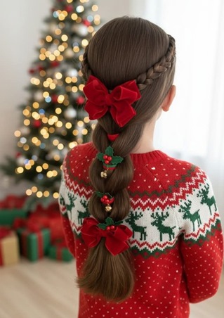 أفكار لإكسسوارات شعر ابنتك في الاحتفالات بالعام الجديد