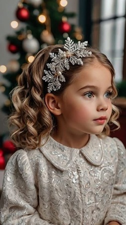 أفكار لإكسسوارات شعر ابنتك في الاحتفالات بالعام الجديد