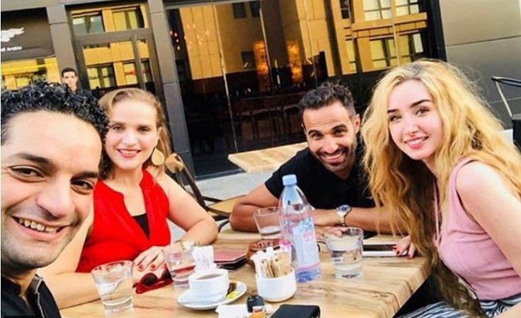 هنا الزاهد وأحمد فهمي بإطلالة متطابقة